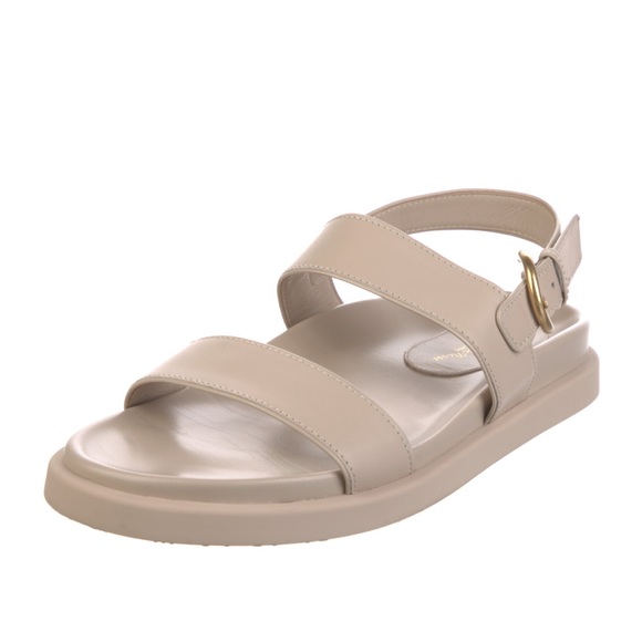 GIANVITO ROSSI Bilbao Leather Sandals Beige SZ 40 - Picture 6 of 9